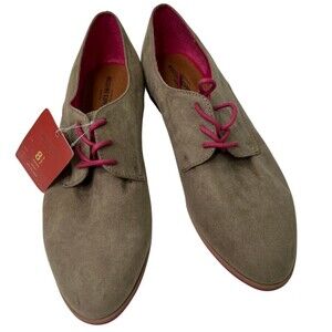 Mossimo Olenka Taupe NWT Lace Up Loafer Faux Suede Size 8.5